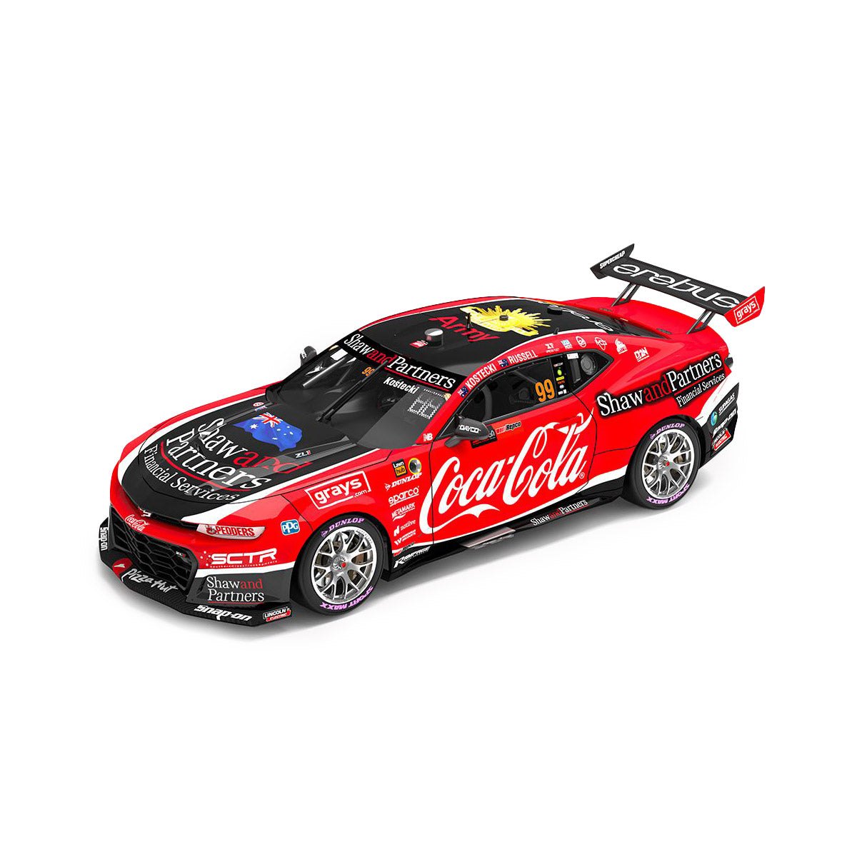 Coca-Cola Racing By Erebus #99 Chevrolet Camaro ZL1 2023 Repco Bathurst 1000 Pole Position