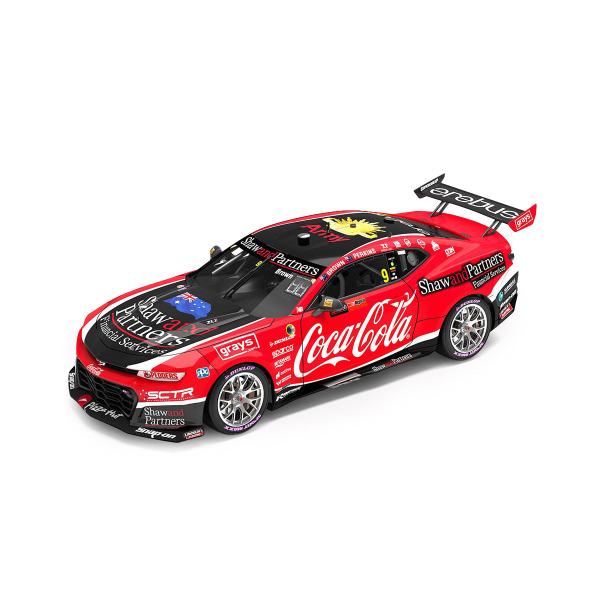 1:18 Coca-Cola Racing By Erebus #9 Chevrolet Camaro ZL1 2023 Repco Bathurst 1000
