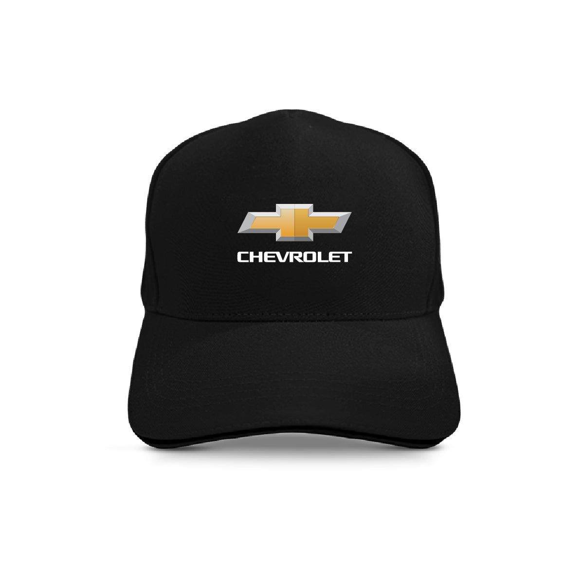 Chevrolet Logo Adult Panel Cap Black