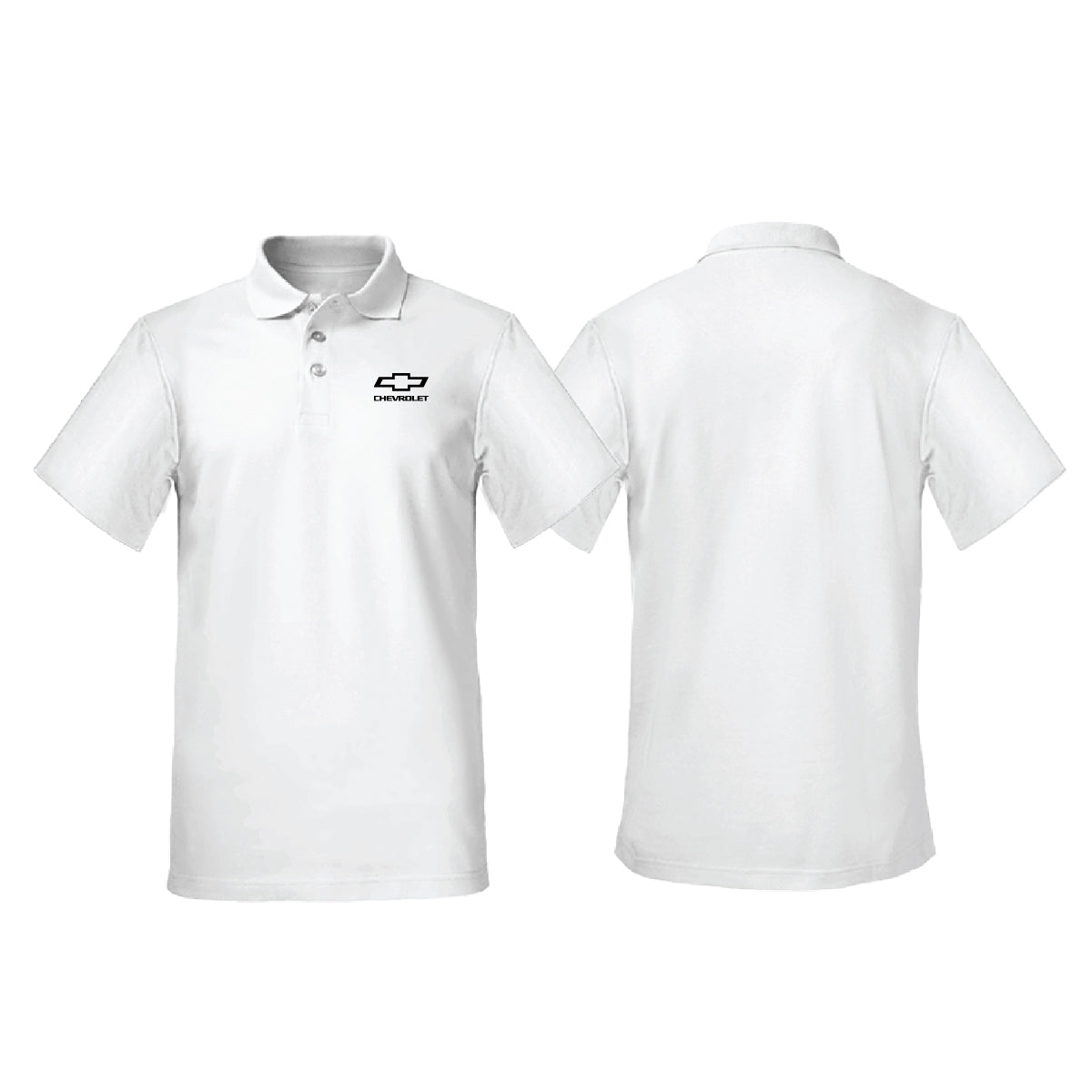 Chevrolet Mono Logo Polo White