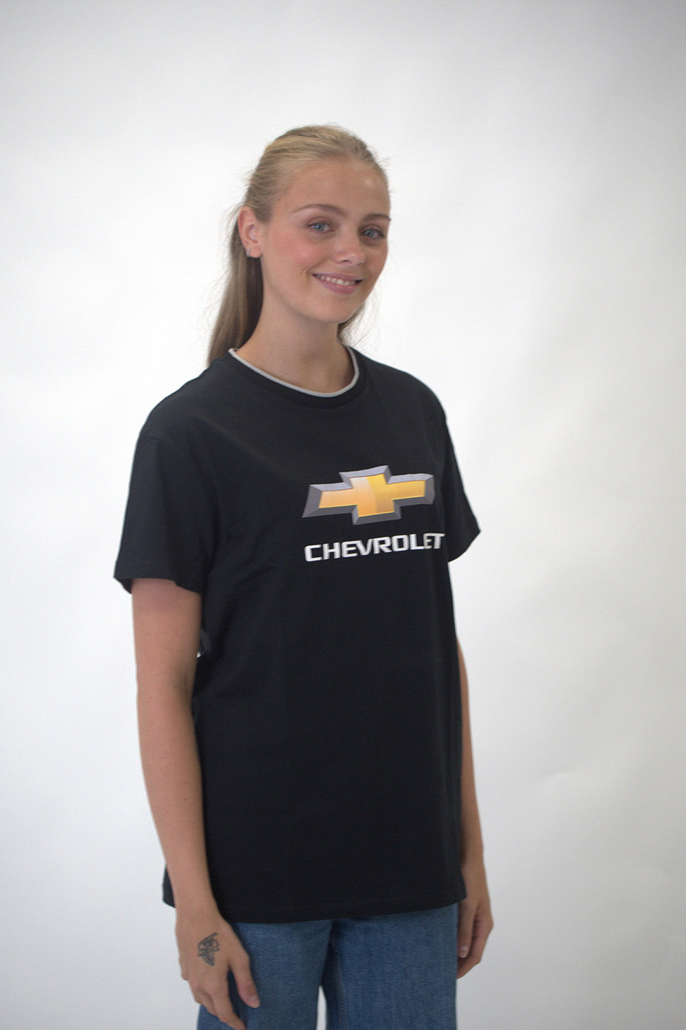 Chevrolet Colour Logo T-Shirt - Black
