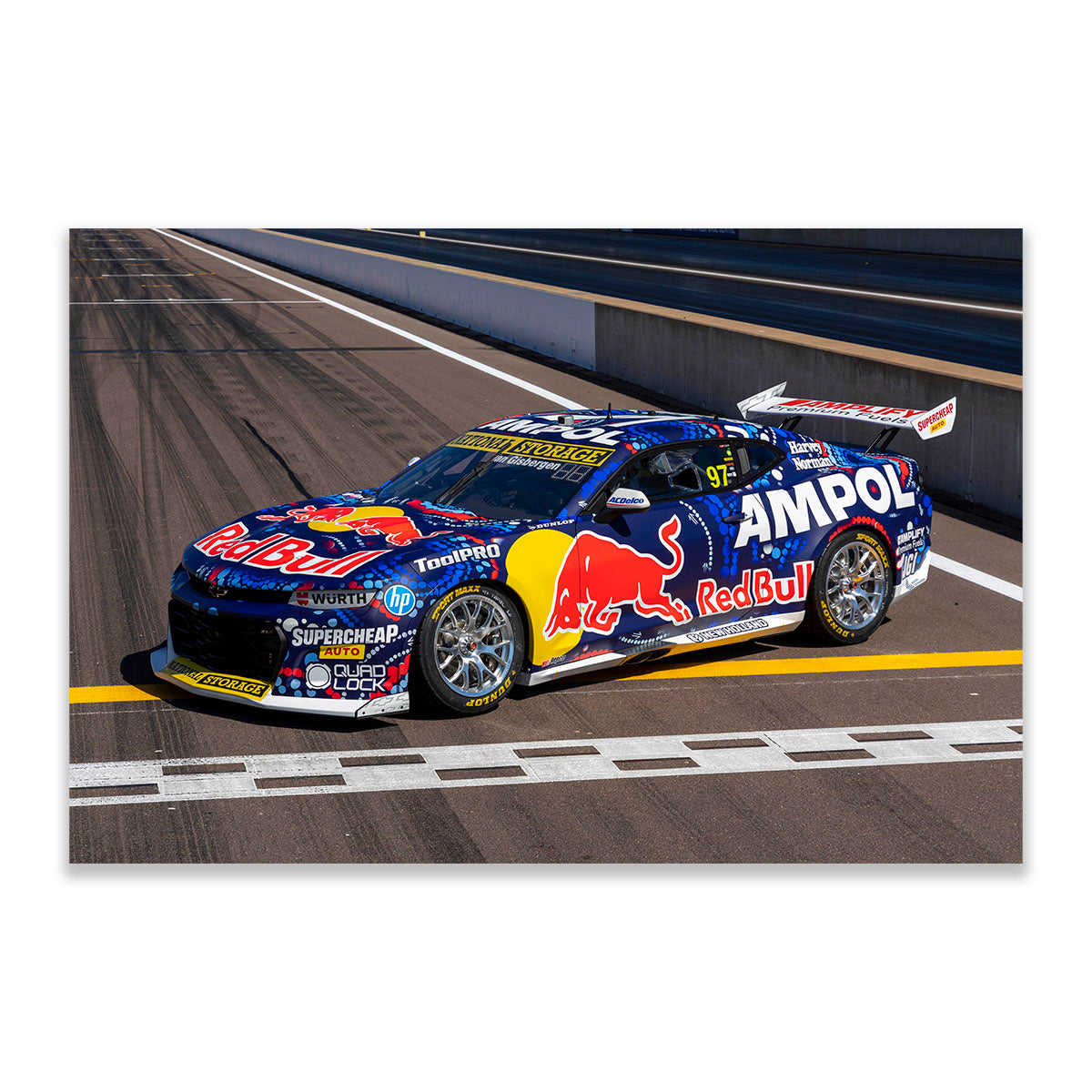 Chevrolet Camaro Gen3 ZL1 Red Bull Ampol Racing Van Gisbergen #97 - 2023 Betr Darwin Triple Crown - Race 14 Runner-Up - Indigenous Livery