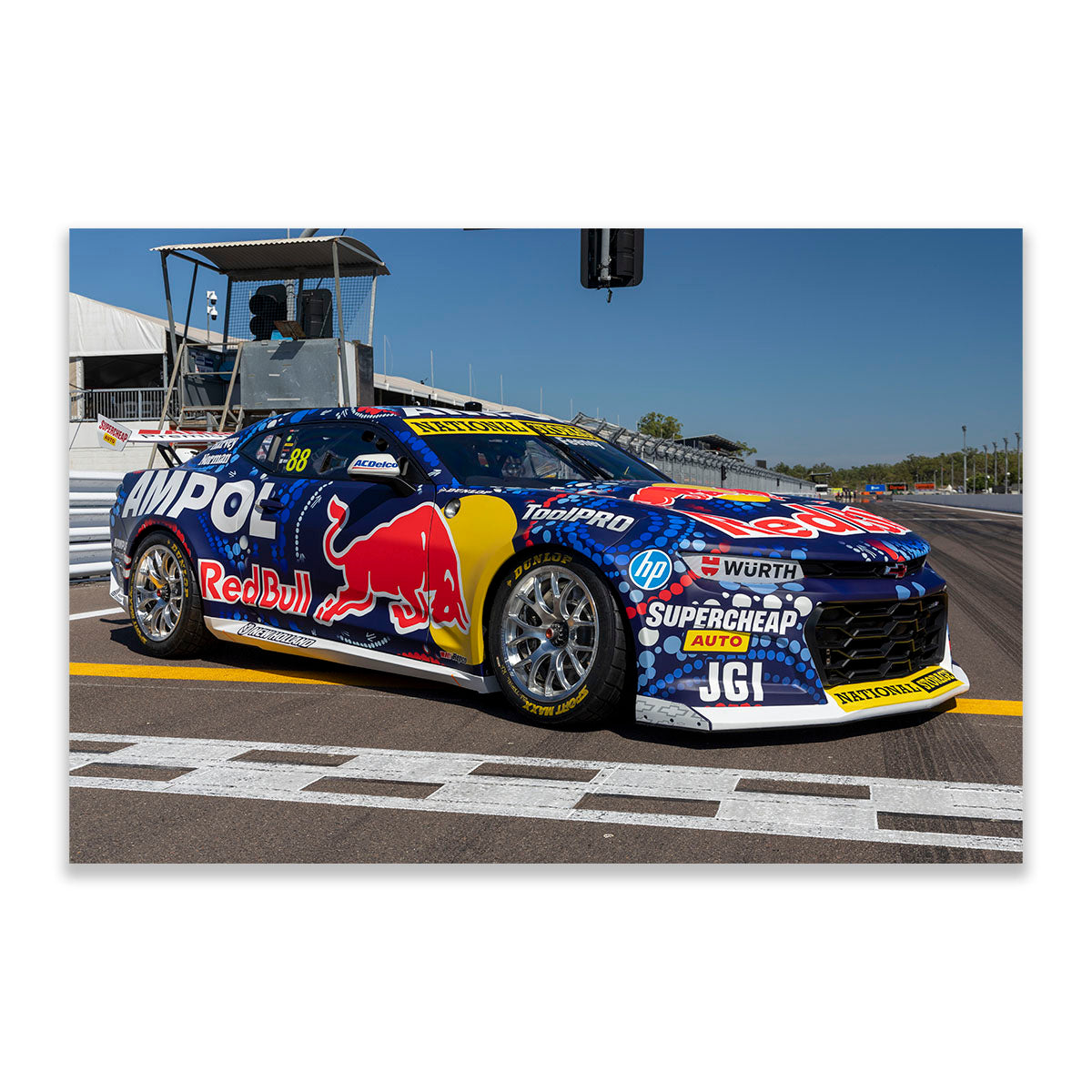 Chevrolet Camaro Gen3 ZL1 Red Bull Ampol Racing - Feeney #88 2023 Betr Darwin Triple Crown Race 14 Winner - Indigenous Livery