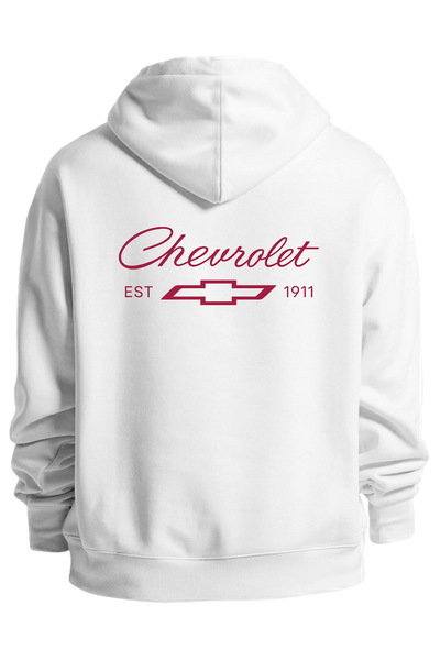 CHEVROLET CLASSIC HOODIE - WHITE/RED