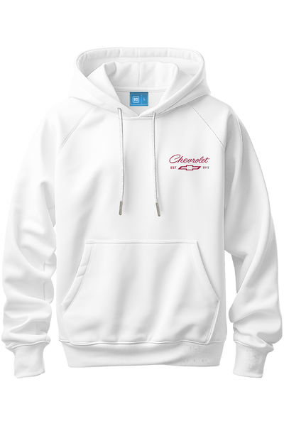 CHEVROLET CLASSIC HOODIE - WHITE/RED