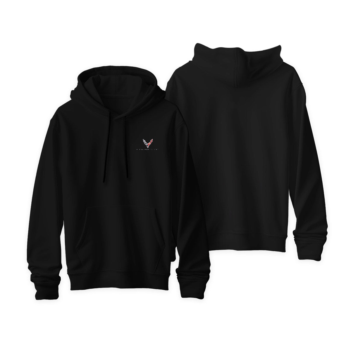 Corvette Logo Hoodie Black