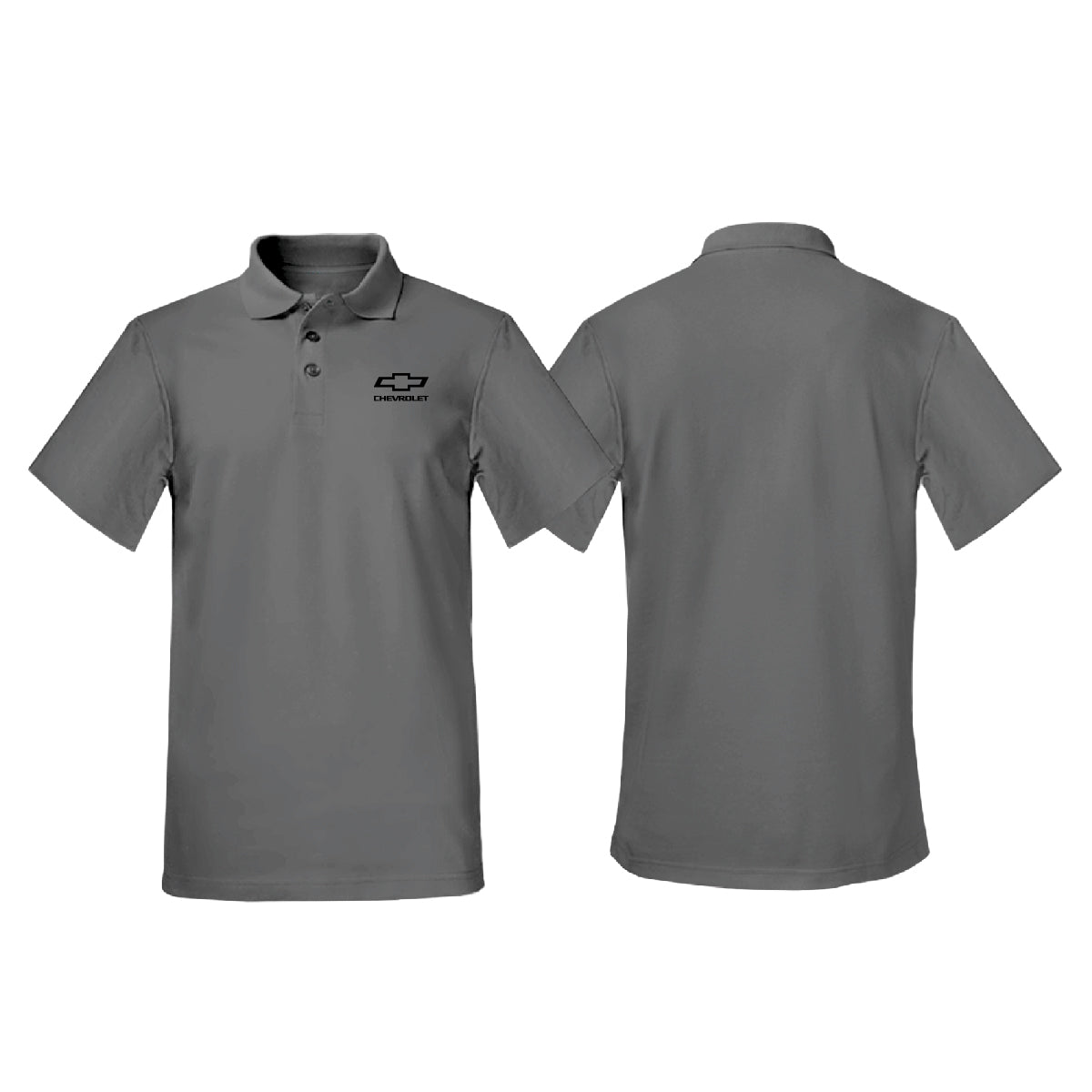 Chevrolet Mono Logo Polo Grey