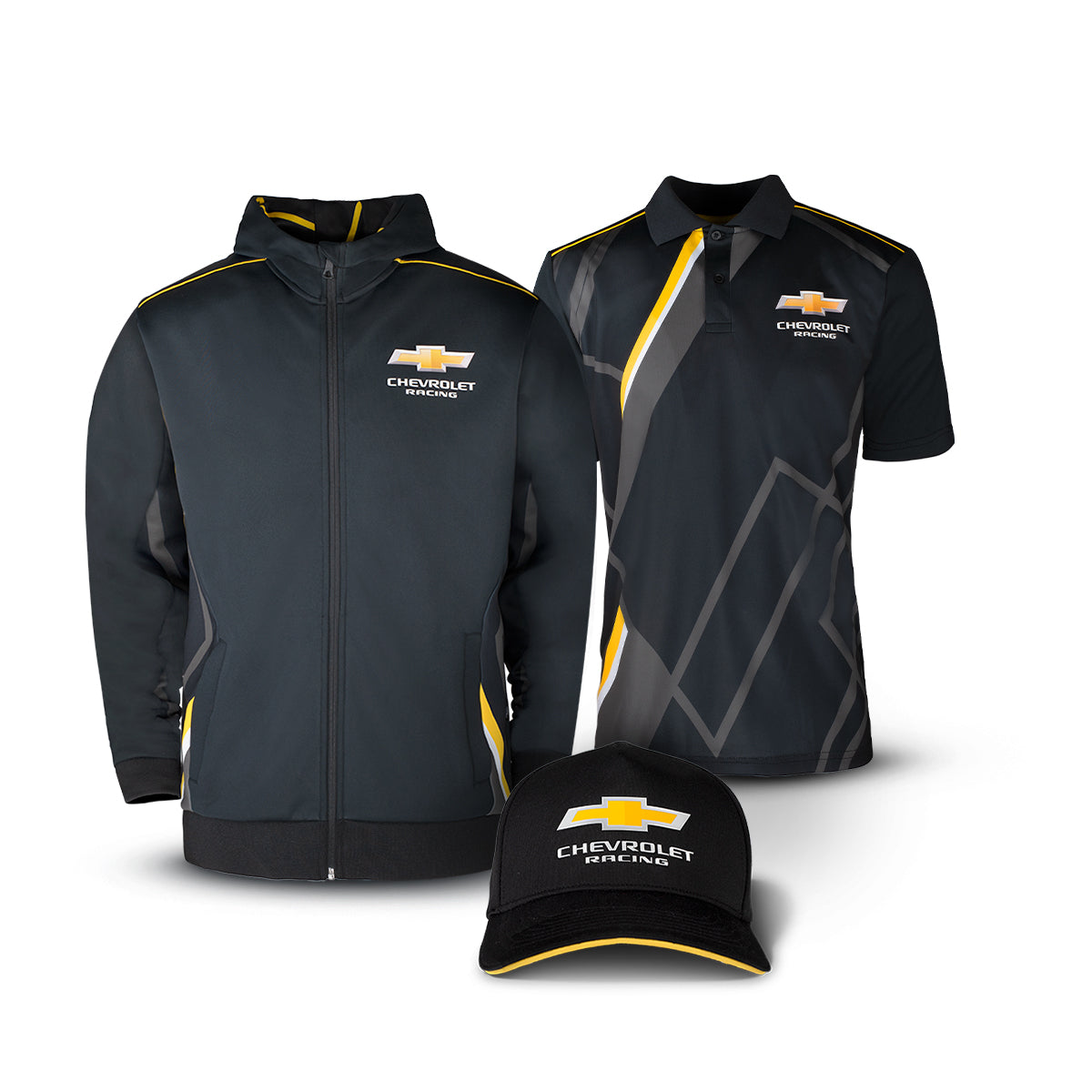 Chevrolet Racing Polo, Hoodie & Cap Bundle