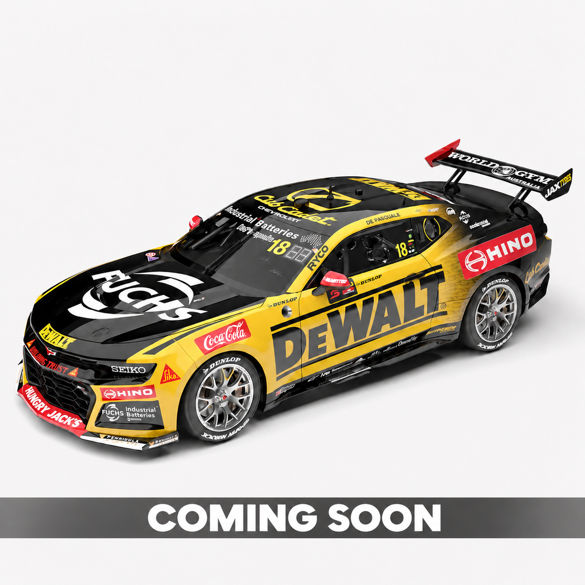 DEWALT Racing #18 Chevrolet Camaro ZL1 - 2026 Dunlop Sydney 500 Race 2 Winner 1:43