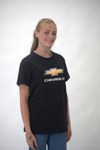 Chevrolet Colour Logo T-Shirt - Black