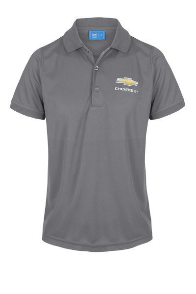 Ladies Chevrolet Polo Shirts Performance Grey