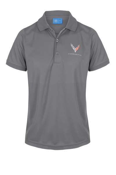 Ladies Corvette Polo Shirts Performance Grey