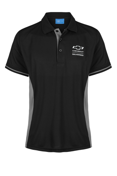 Ladies Silverado Polo Shirts Elite Black/Grey