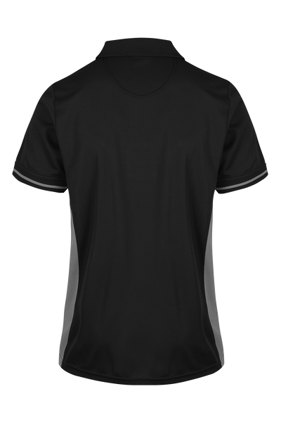 Ladies Silverado Polo Shirts Elite Black/Grey