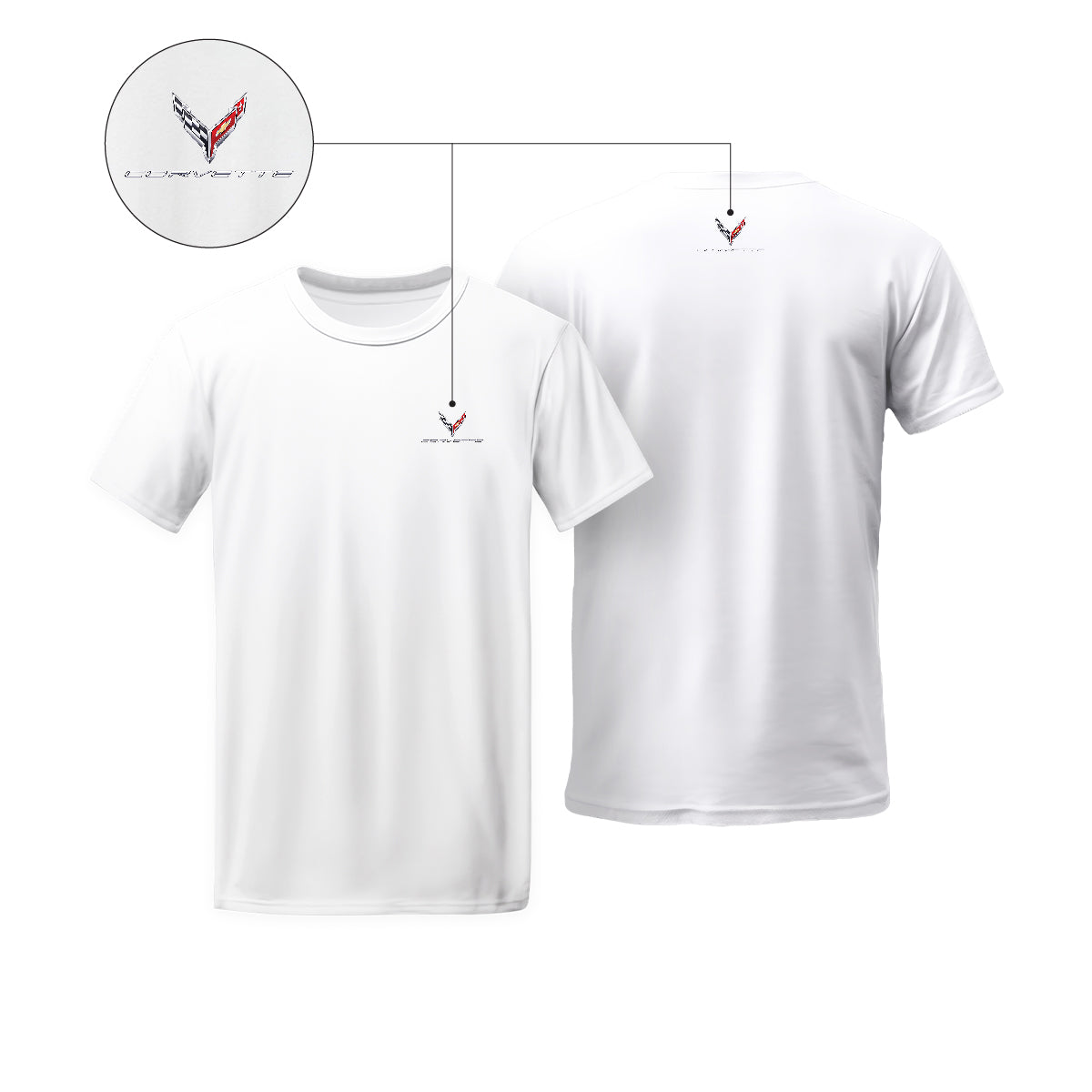 Corvette Logo T-shirt White Youth