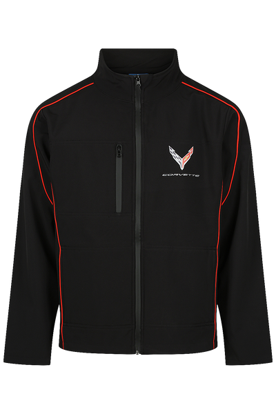 Corvette Softshell Jacket Black/Red