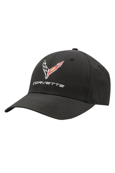 Corvette Stay Dri Performance Cap Black