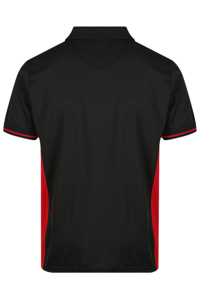 Mens Silverado Polo Shirts Elite Black/Red