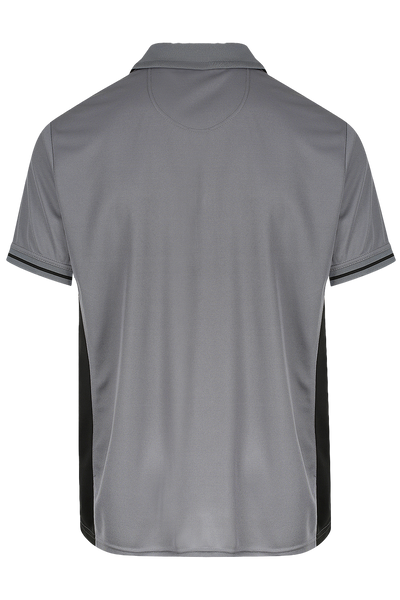 Mens Silverado Polo Shirts Elite Grey/Black